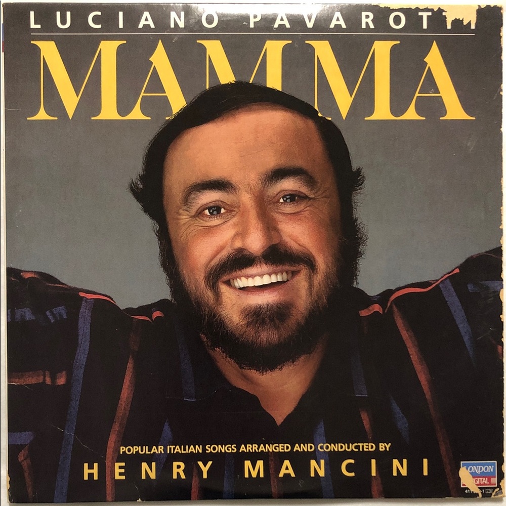Luciano Pavarotti and Henry Mancini Conducts MAMMA Vinyl Lp Record Album